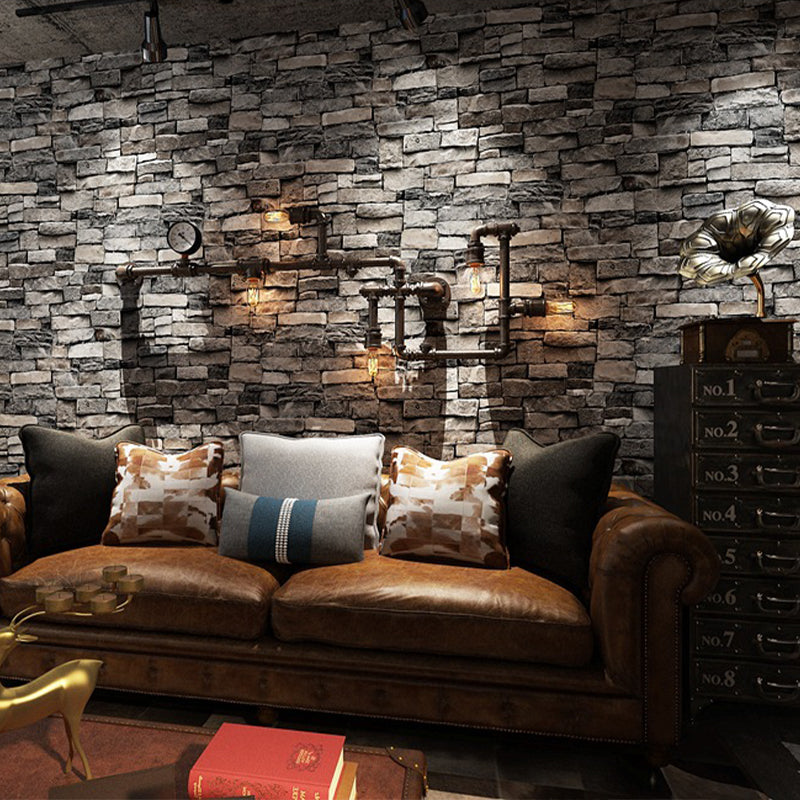 Vivolux | Neutrale Farbe steinähnlich 31'L x 20.5"W Nicht-kleber Wasserfeste Tapete