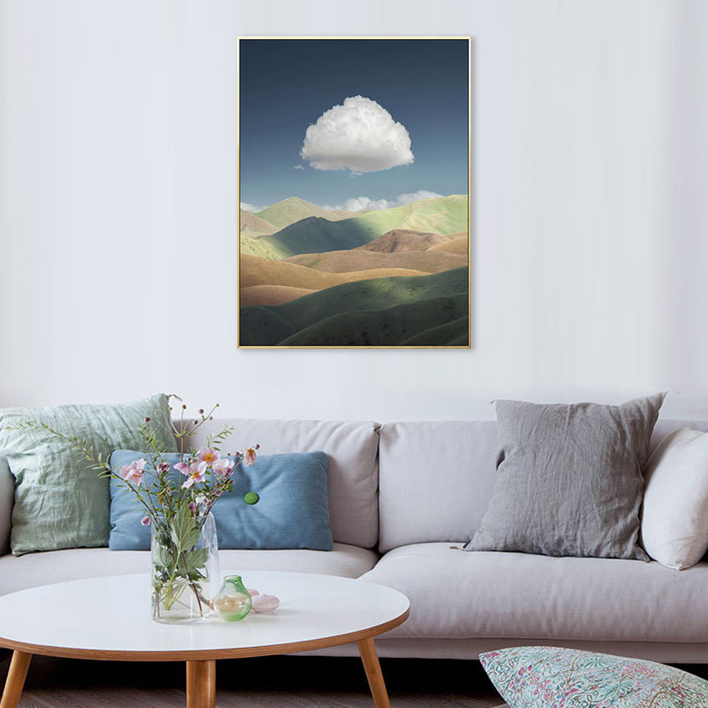 Vivolux | Wolkenlandschaft Leinwand Nordic Neuheit Szene Druck Wandkunst in Pastellfarbe