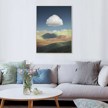 Vivolux | Wolkenlandschaft Leinwand Nordic Neuheit Szene Druck Wandkunst in Pastellfarbe