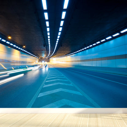 Vivolux | Creatieve Tunnel Muurschildering Decal Pastelkleur Waterdichte Wandbekleding voor Badkamer