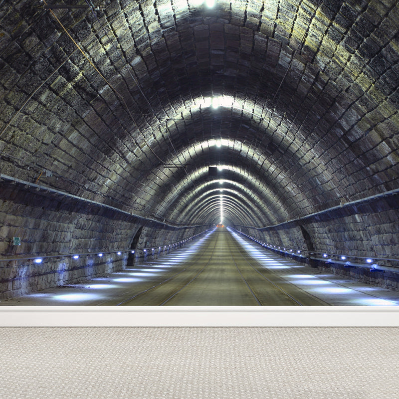 Vivolux | Creatieve Tunnel Muurschildering Decal Pastelkleur Waterdichte Wandbekleding voor Badkamer