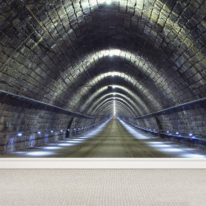 Vivolux | Creatieve Tunnel Muurschildering Decal Pastelkleur Waterdichte Wandbekleding voor Badkamer
