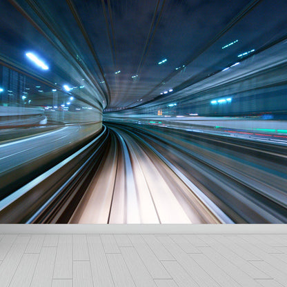 Vivolux | Creatieve Tunnel Muurschildering Decal Pastelkleur Waterdichte Wandbekleding voor Badkamer