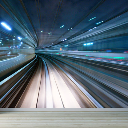 Vivolux | Creatieve Tunnel Muurschildering Decal Pastelkleur Waterdichte Wandbekleding voor Badkamer