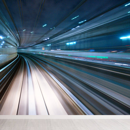 Vivolux | Creatieve Tunnel Muurschildering Decal Pastelkleur Waterdichte Wandbekleding voor Badkamer