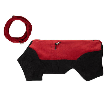 Vivolux | Vollständiger Schutz Polar Fleece Hund Overall mit abnehmbarem Kragen