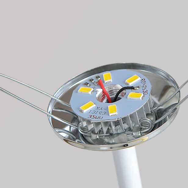 Vivolux | Nordic Vintage Stoffkonus Massivholz LED Tischlampe