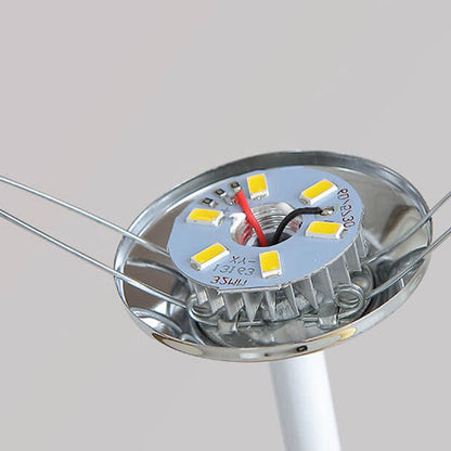 Vivolux | Nordic Vintage Stoffkonus Massivholz LED Tischlampe