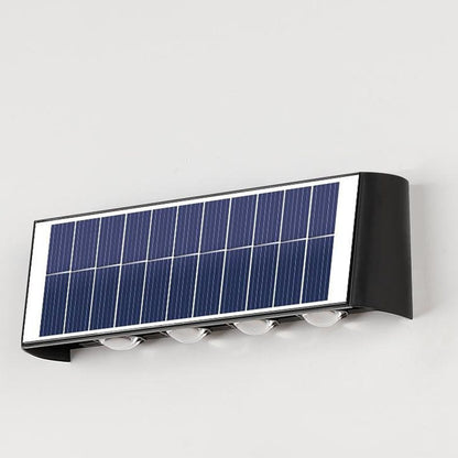 Vivolux | Moderne Einfachheit Solar Wasserfest Rechteckige ABS PMMA LED Wandleuchte Lampe Für Außenpatio