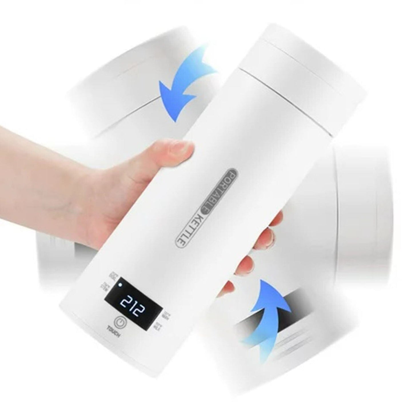 Vivolux | 17Oz Edelstahl Reise Elektro Wasserkocher mit 4 Temperaturvoreinstellungen