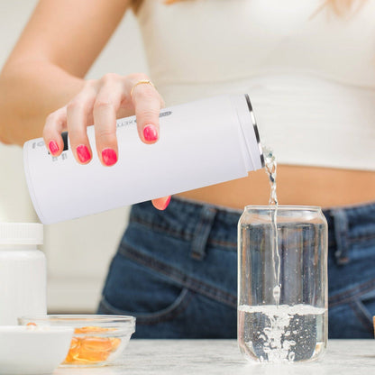 Vivolux | 17Oz Edelstahl Reise Elektro Wasserkocher mit 4 Temperaturvoreinstellungen