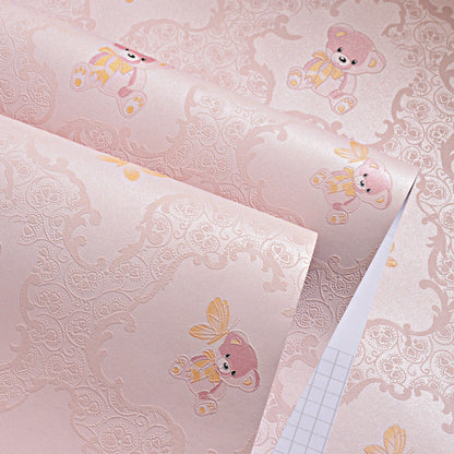 Vivolux | 16,5 ft. x 20,5 in Minimalistisch Cartoon Berenbehang voor Kinderen, Niet-geplakt