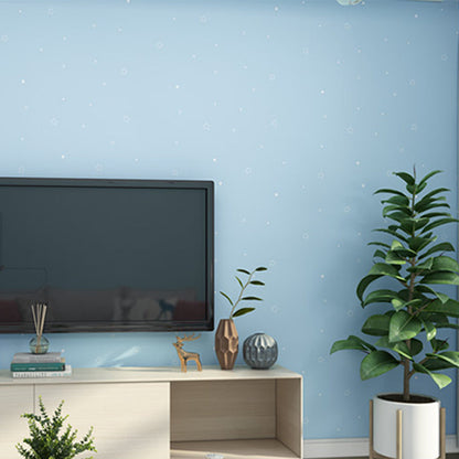 Vivolux | 23.5"W x 33'L Modern Minimalistisch Ster Design Zelfklevende Wanddecoratie in Blauw voor Kinderkamer