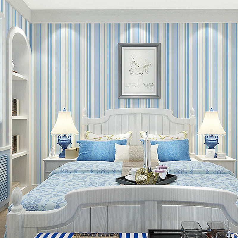 Vivolux | Non-Woven 33'L x 20.5"W Skandinavisch Licht Nicht-Retouchiert Vertikale Streifen Tapete für Kinder