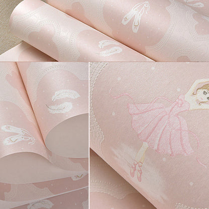 Vivolux | Nicht gewebte wasserdichte Tapete mit pastellfarbener Fee und Feder, 57,1 Quadratfuß.