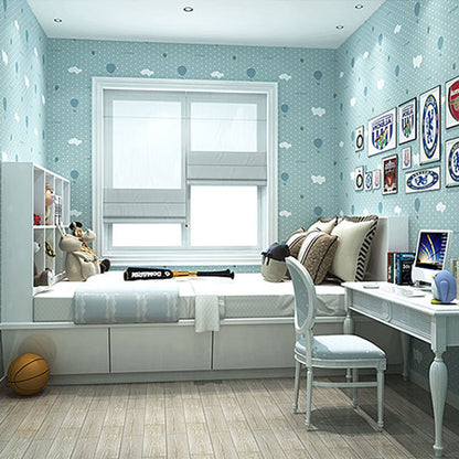 Vivolux | 20,5" B x 33' L Romantisch Minimalistisch Cartoon Luftballon Ungestrichene Tapete für Mädchen