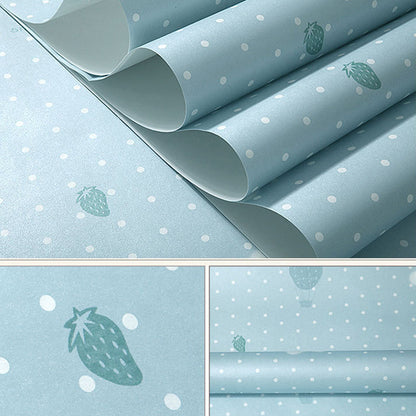 Vivolux | 20,5" B x 33' L Romantisch Minimalistisch Cartoon Luftballon Ungestrichene Tapete für Mädchen