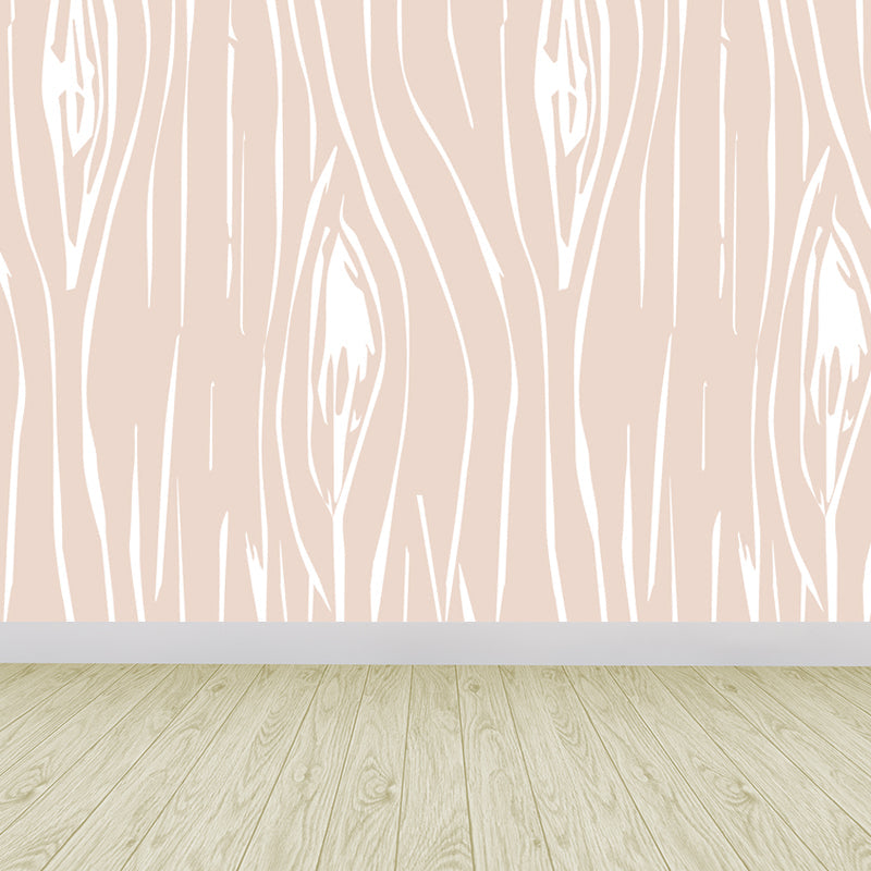 Vivolux | Illustratie Houtlook Muurschilderij Behang Gehele Wand Decor voor Woonkamer, Op Maat Gemaakt Druck