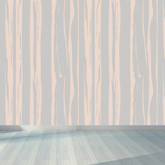 Vivolux | Illustratie Houtlook Muurschilderij Behang Gehele Wand Decor voor Woonkamer, Op Maat Gemaakt Druck