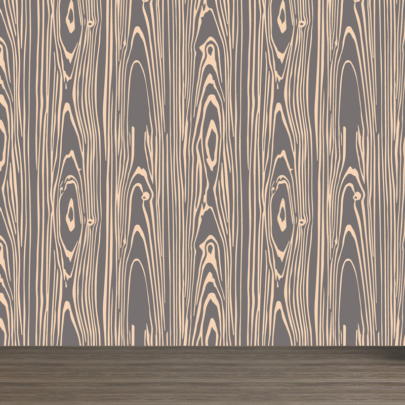 Vivolux | Illustratie Houtlook Muurschilderij Behang Gehele Wand Decor voor Woonkamer, Op Maat Gemaakt Druck