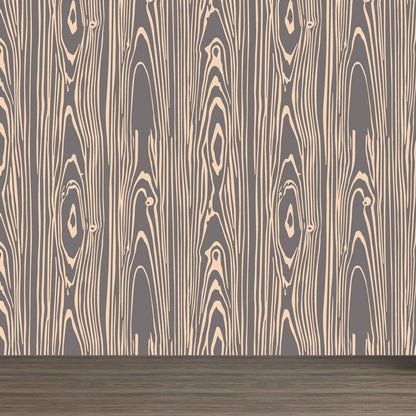 Vivolux | Illustratie Houtlook Muurschilderij Behang Gehele Wand Decor voor Woonkamer, Op Maat Gemaakt Druck