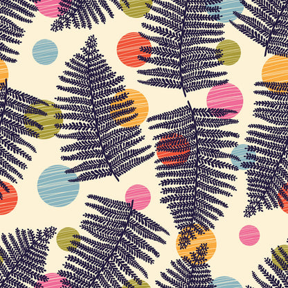 Vivolux | Botanischer Blattdruck Tapete Wandmalerei Zeitgenössische Vlies Wandkunst in dunkler Farbe