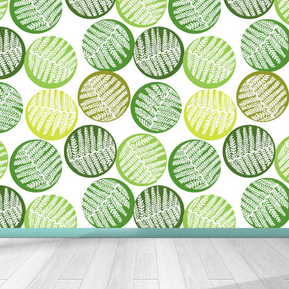 Vivolux | Botanischer Blattdruck Tapete Wandmalerei Zeitgenössische Vlies Wandkunst in dunkler Farbe