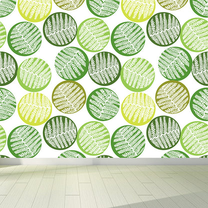 Vivolux | Botanischer Blattdruck Tapete Wandmalerei Zeitgenössische Vlies Wandkunst in dunkler Farbe