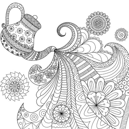 Vivolux | Kinderen Fantasy Geheim Tuin Muur Decal Zwart-wit Waterdichte Wandkunst voor Kamer