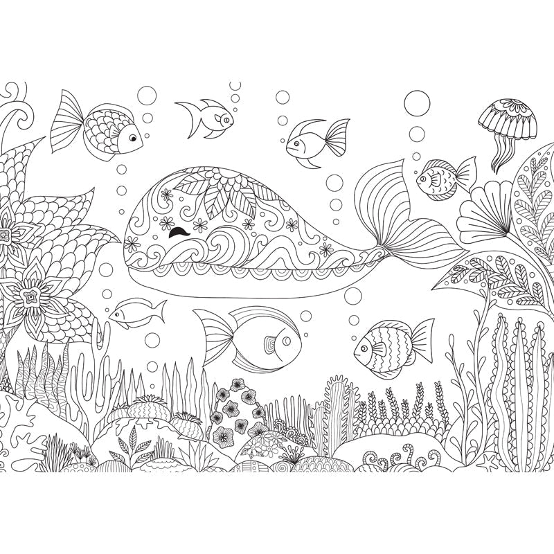 Vivolux | Zwarte en Witte Doodles Muurbehang Fantasy Kinderen Vochtbestendige Muurkunst