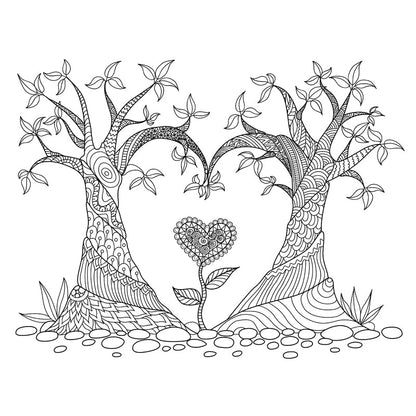 Vivolux | Zwarte en Witte Doodles Muurbehang Fantasy Kinderen Vochtbestendige Muurkunst