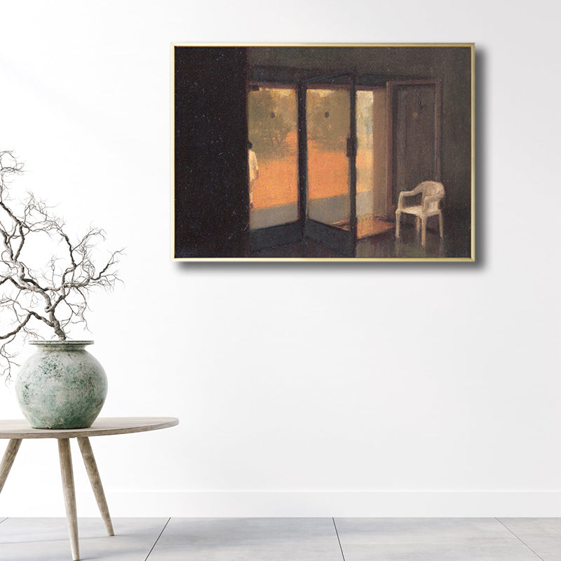 Vivolux | Zeichnung Druck Raum Innenraum Leinwand Pastell Traditionelle Wandkunst Dekor für Hausinterieur