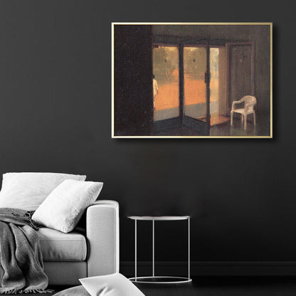 Vivolux | Zeichnung Druck Raum Innenraum Leinwand Pastell Traditionelle Wandkunst Dekor für Hausinterieur