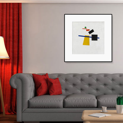 Vivolux | Stillleben Leinwand Wandkunst Abstrakter Expressionismus Geometrie Malerei in Pastellfarbe