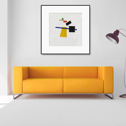 Vivolux | Stillleben Leinwand Wandkunst Abstrakter Expressionismus Geometrie Malerei in Pastellfarbe