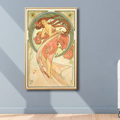 Vivolux | Art Nouveau Religion Leinwand Pastellfarbe Malerei Druck Frau Wand Dekor für Zuhause