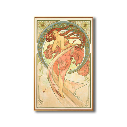 Vivolux | Art Nouveau Religion Leinwand Pastellfarbe Malerei Druck Frau Wand Dekor für Zuhause