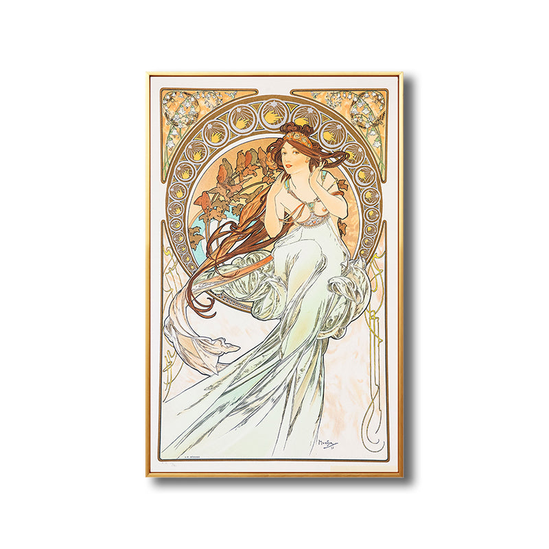 Vivolux | Art Nouveau Religion Leinwand Pastellfarbe Malerei Druck Frau Wand Dekor für Zuhause