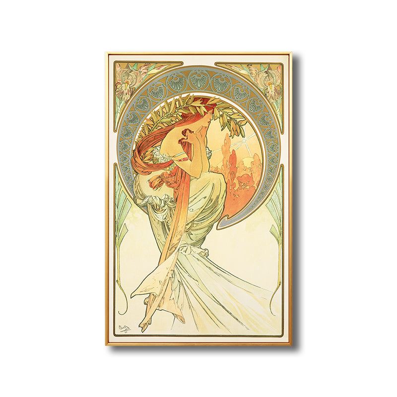 Vivolux | Art Nouveau Religion Leinwand Pastellfarbe Malerei Druck Frau Wand Dekor für Zuhause