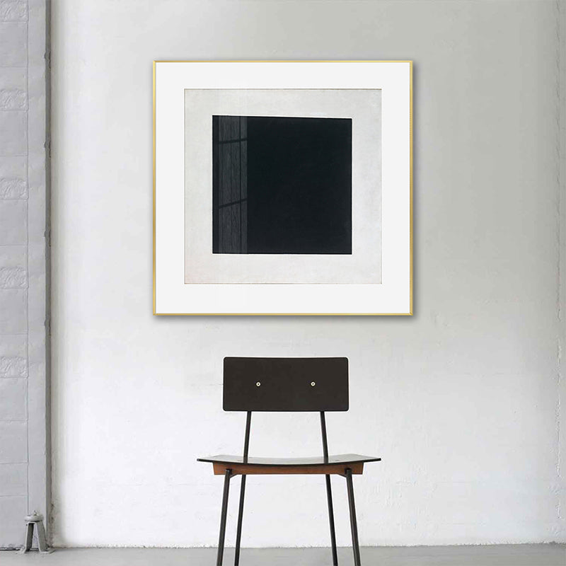 Vivolux | Geometrisches Muster Eingewickelter Leinwand Abstrakter Expressionismus Texturiertes Galeriewand Kunstwerk Druck