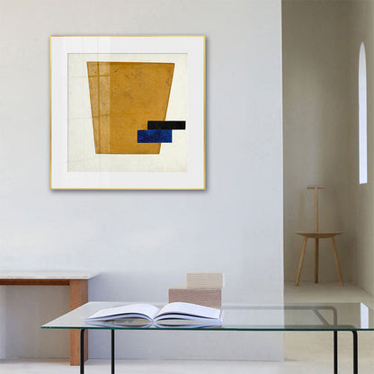 Vivolux | Geometrisches Muster Eingewickelter Leinwand Abstrakter Expressionismus Texturiertes Galeriewand Kunstwerk Druck