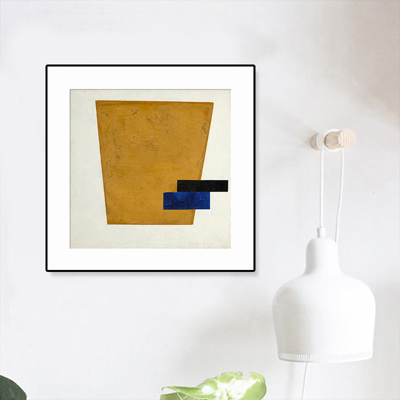 Vivolux | Geometrisches Muster Eingewickelter Leinwand Abstrakter Expressionismus Texturiertes Galeriewand Kunstwerk Druck