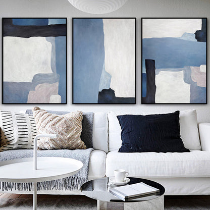 Vivolux | Illustration Aquarell Leinwand Abstrakter Expressionismus Texturierte Wandkunst Dekor in Heller Farbe