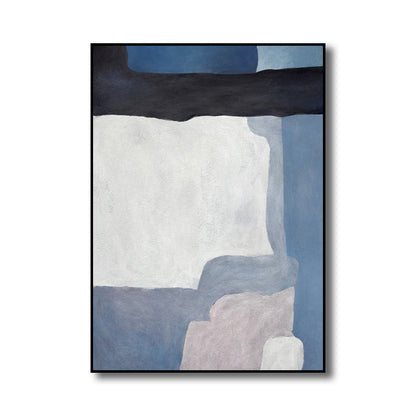 Vivolux | Illustration Aquarell Leinwand Abstrakter Expressionismus Texturierte Wandkunst Dekor in Heller Farbe