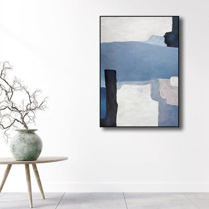 Vivolux | Illustration Aquarell Leinwand Abstrakter Expressionismus Texturierte Wandkunst Dekor in Heller Farbe