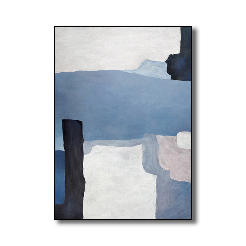 Vivolux | Illustration Aquarell Leinwand Abstrakter Expressionismus Texturierte Wandkunst Dekor in Heller Farbe