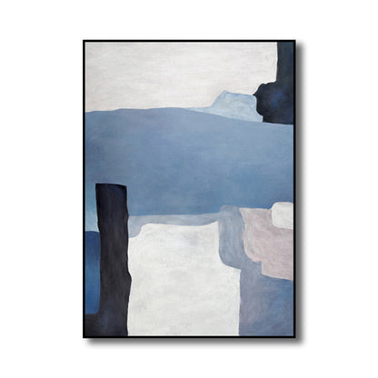 Vivolux | Illustration Aquarell Leinwand Abstrakter Expressionismus Texturierte Wandkunst Dekor in Heller Farbe