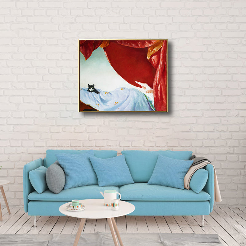 Vivolux | Ölmalerei Frau Leinwand Kunst Nouveau Exzellente Unterhaltung Wanddekoration, Dunkle Farbe