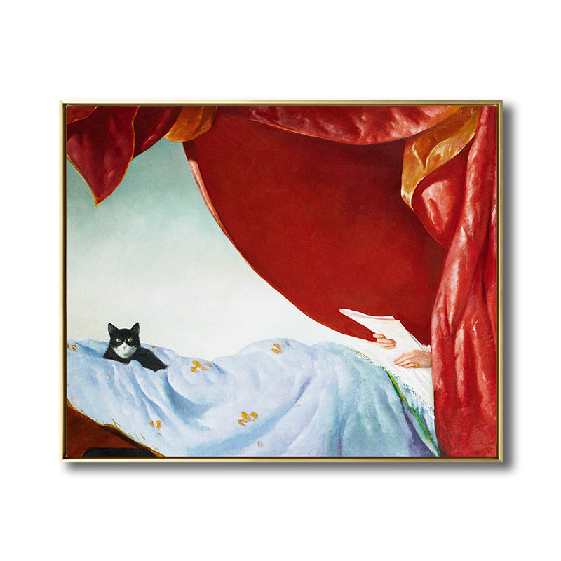 Vivolux | Ölmalerei Frau Leinwand Kunst Nouveau Exzellente Unterhaltung Wanddekoration, Dunkle Farbe