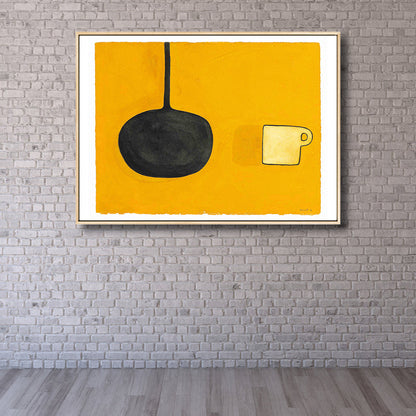 Vivolux | Nordic Still Life Stuff Leinwand Haus Innenraum Wandkunstdruck in Pastellfarbe, Größen optional